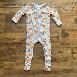 Dreamland Baby Bamboo Pumpkin Fall Halloween Print Size 9-12 Months